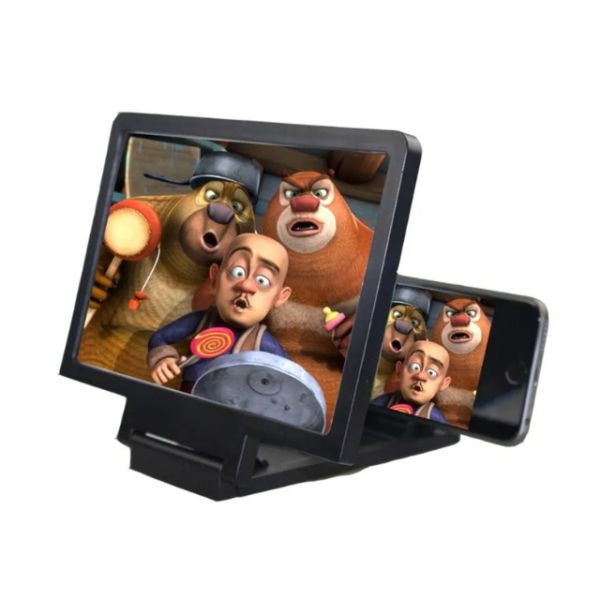 Wufan Mobile Phone LED Magnifying Glass 2X Folding Enlarged 3D Magnifier Screen Portable HD Amplifier