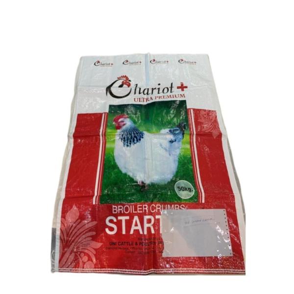 Colorful Printed 50kg Bopp Laminated Bag For Chicken Feed Moistureproof Bopp Bag