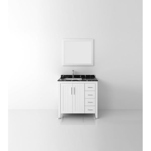 Белый массивный деревянный ванный шкафы / раковины шкафы