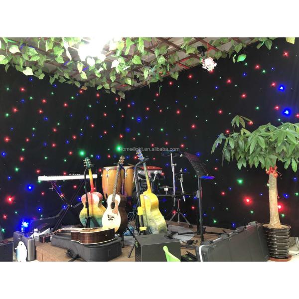 Hot Sale RGB 3in1 Full Color LED Star Curtain Starry Cloth For Wedding