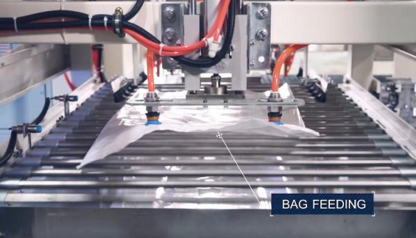 Automatic 10kg-50kg Sugar Salt Rice Grain Granule Weighing Filing Sewing Bag Packing Machine Factory Production Line