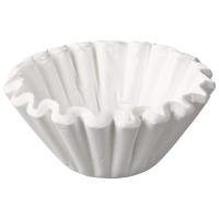 Vague de forme de cuvette de panier de Brown du filtre de café blanc 13,2 » non blanchie