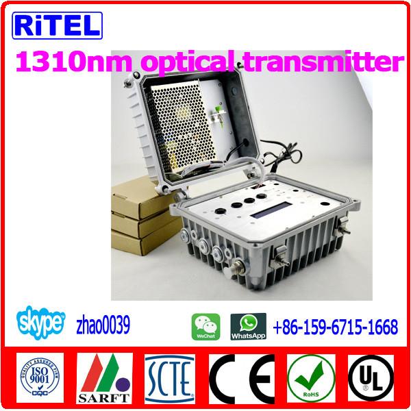 47~860MHz catv 1310nm 20mW optical transmitter for cable TV indoor and outdoor