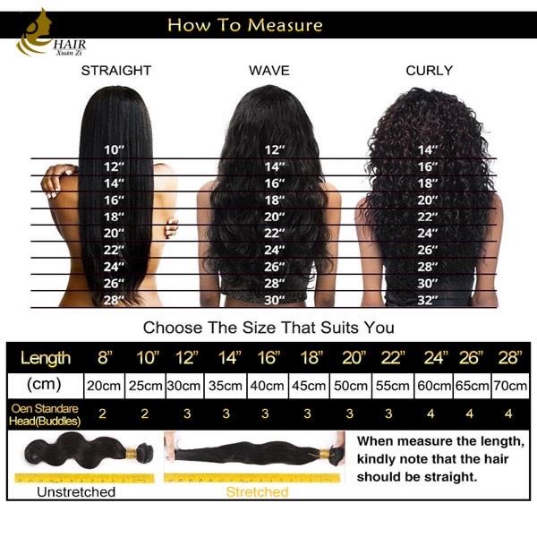 Естественные черные девственные человеческие волосы 100% Remy Natural Wave