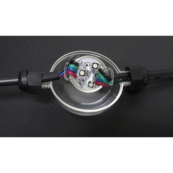 Milky белый пиксел Макс 1.44W SMD5050 RGB шарика 3D цифров привел шарик 50mm DMX