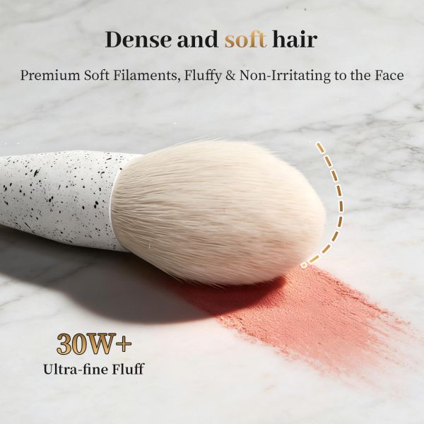 9Pcs Complete Set Eco-Friendly PLA Plastic Handles High-Density Nylon Bristles Makeup Brush Set
