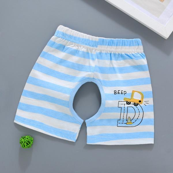 Das crianças finas do algodão do verão recém-nascido short aberto do gancho do roupa interior do algodão