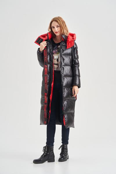 FODARLLOY Professional manufacture cotton jacket New Arrival Winter Shiny Cotton Hooded  womens jacket and coats