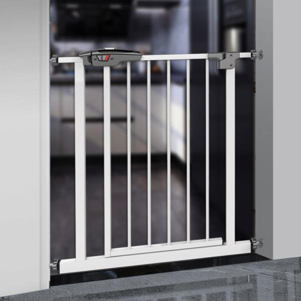 Extendable Metal Baby Safety Gates 72.5cm Height Wall Mount Gates