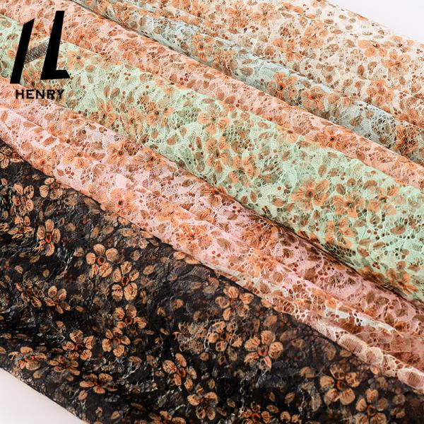 Wholesales High Quality Polyester Tulle Fabric Custom Print Embroidery Mesh Printed Fabric For Dress