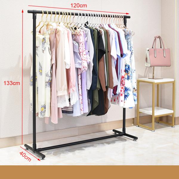 A única roupa de aço inoxidável industrial do suporte de exposição de pano da casa de Polo submete o conjunto fácil