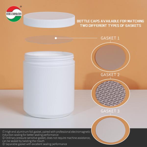 1500 ml de botella de HDPE Material ecológico de calidad alimentaria Impresión de carcasa Etiquetas personalizadas HMD1500-83