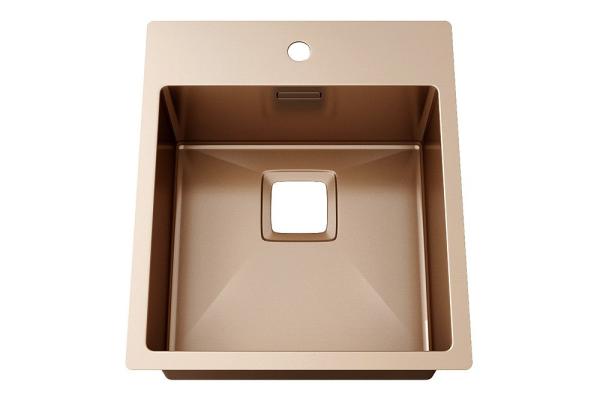 Luxury 304 Sus Above Counter Bathroom Sink For Hotel Sanitary Ware / Brushed Stainless Steel Kitchen Sink