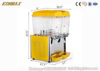 O distribuidor frio da bebida do suco da bebida dos tanques do anúncio publicitário 2 com pulverizador do jato refrigera