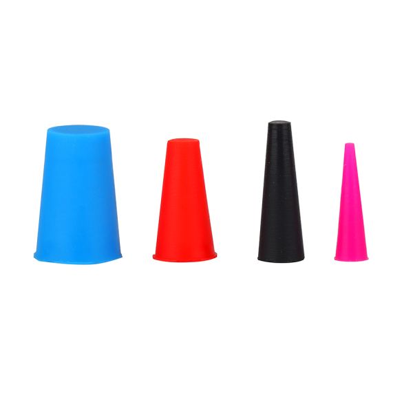 Silicone Rubber Tapered Plug Stoppers 450 PCS for High Temp Powder Coating Masking Perfection