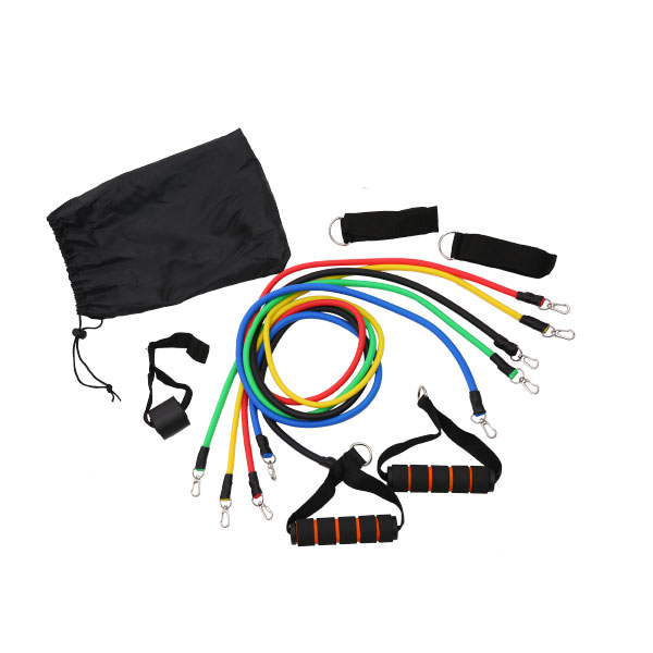 Latex Resistance Exercise Equipment 11pcs Body Sport Resistance Tube Kit