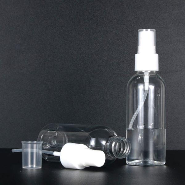 50ml 60ml 100ml PET plastic spray fine mist perfume sanitizer alcohol portable cosmetic plastic bottles with sprayer