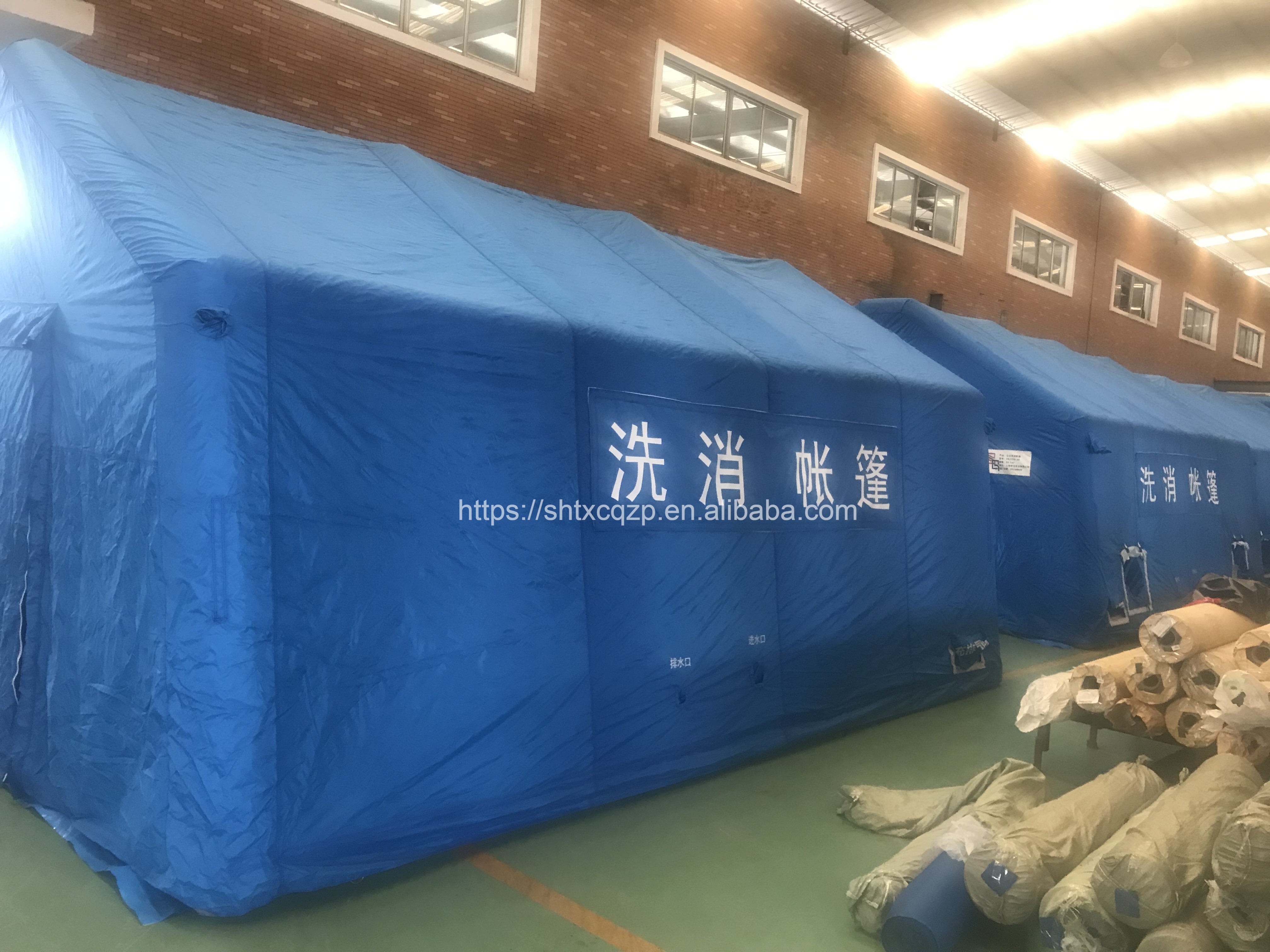 China Factory High Quality Airtight PVC Quick Automatic Opening Shower Inflatable Tent/waterproof Inflatable air Tents for Sale