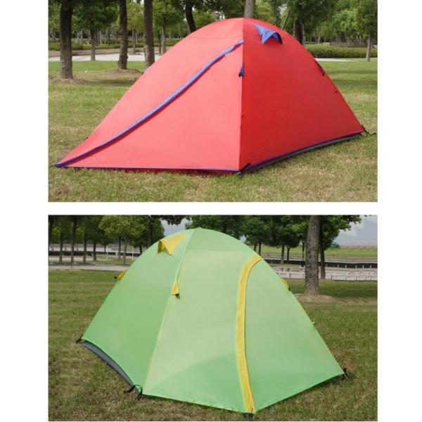 Hot Selling 2person Double Layer Backpacking Camping Tent Windproof Waterproof with Aluminum Poles Dome Tent(HT6068)