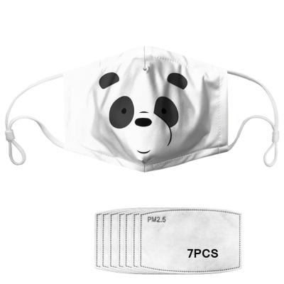 Adjustable Earband Polyester Washable Kids Face Mask For Personal Care