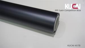 TPU Matte Paint Protection Film Satin Competition Blue Color 7.5Mil Thickness