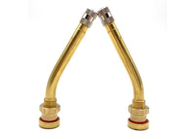 Shuaide V3.20.4 Truck Brass Valve Stems Bend Degree 27° 9.7mm Rim Hole