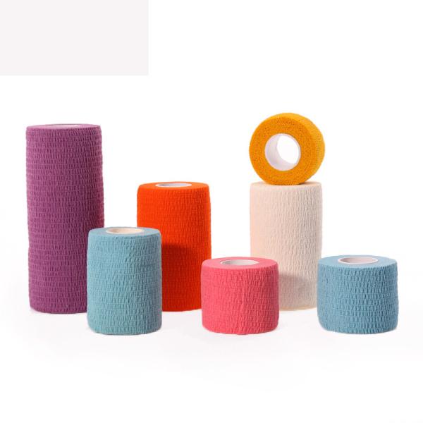 CE Cotton Self adhesive Bandage Wrap in Medical Elastic Adhesive for Sports, Hand & Leg Guard
