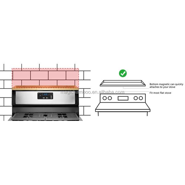 Экологически чистый бамбуковый магнитный шкаф для хранения специй