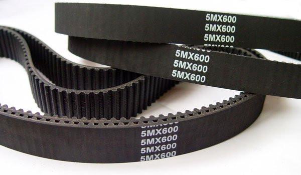 Heat / Oil Resistant Industrial Timing Belts Rubber Material Black Color