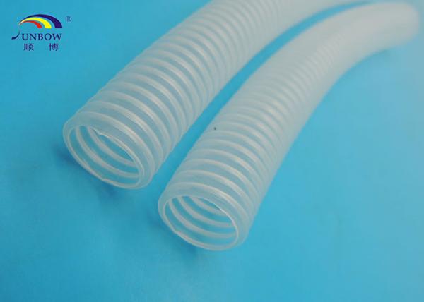 Plastic Corrugated Pipes / Tube PP PE PA Moulded Clear Corrugated Tubing