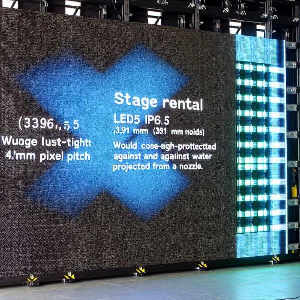 Stage Rental LED Screen with IP65 Rating and 3.91mm Pixel Pitch