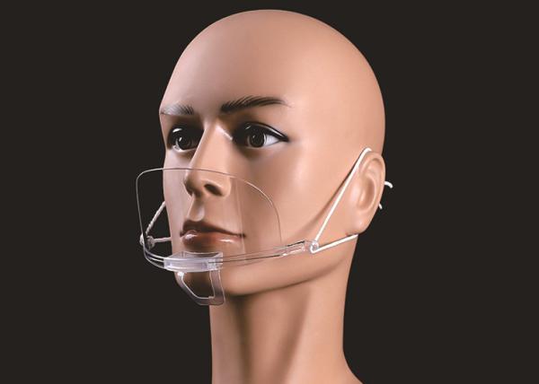 Fast Food Smile Anti Fog Clear Face Mask With Earloop for Hotel Restaurant