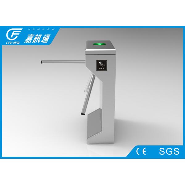 Fingerprinted Reader One Way Turnstile , Commercial Building Tripod Turnstile Gate