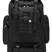 1000D Molle Ifak Pouch Rip Away, Tactical Tear Away Medical Pouch Empty, ornaments First Aid Pouch Bag Only for Camping