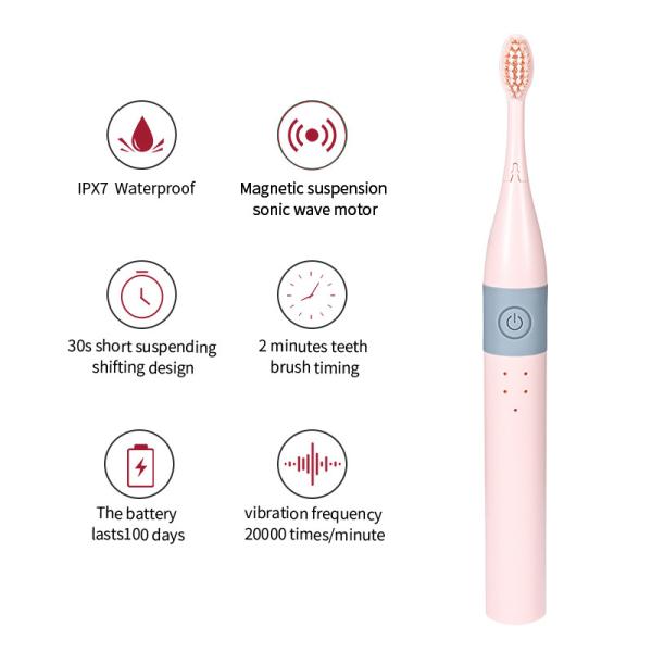 1500mAh Kids Electric Toothbrush Soft Bristle Type For Outdoor Household