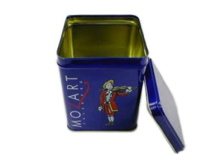 Recyclable Tin Can Containers For Tea Packaging 88*88*113hmm Durable