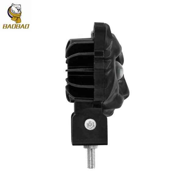 Black Tiger Molding Branco Amarelo Flash Bulb Motorbike Farol LED Instalação externa