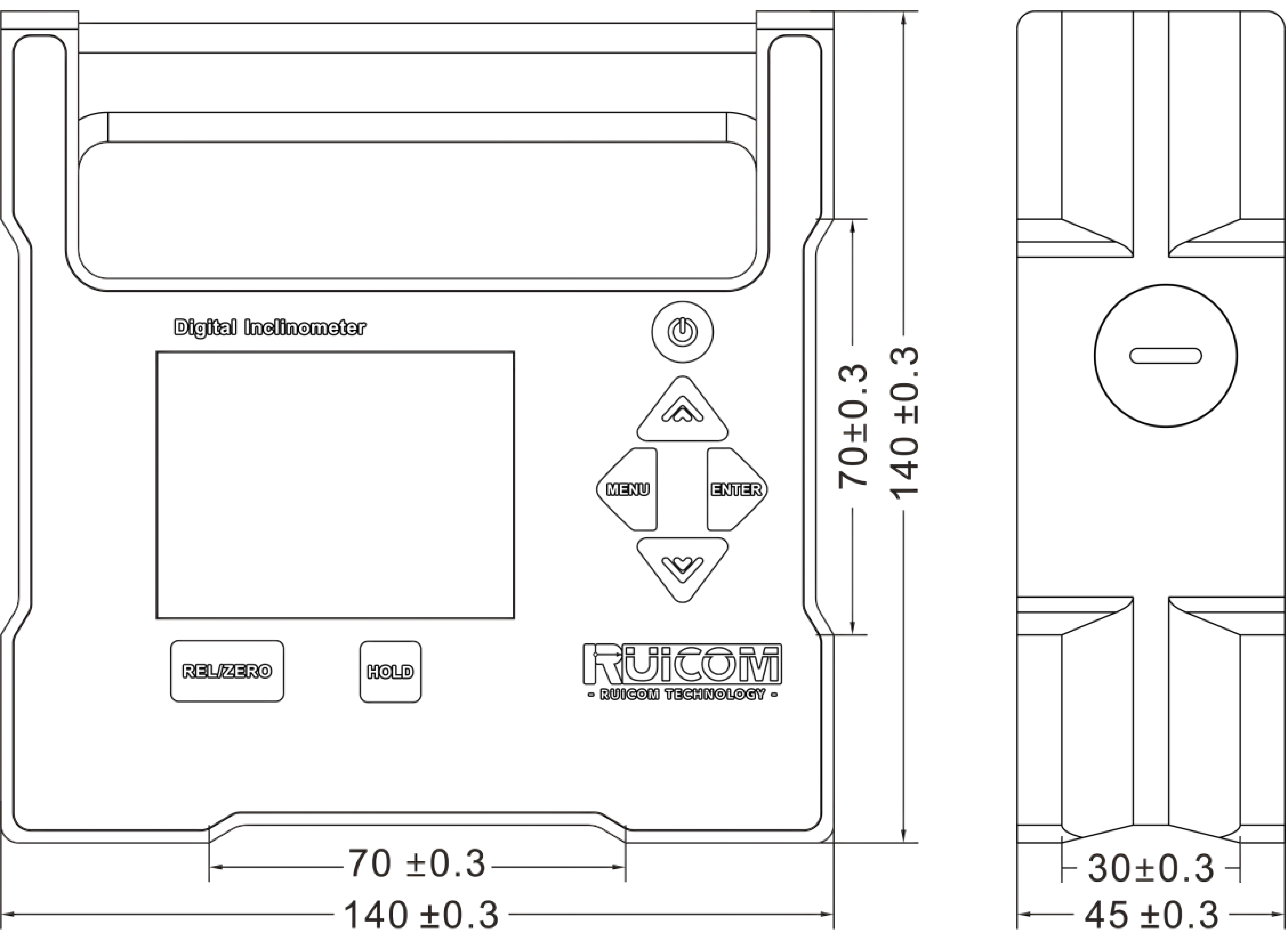 GDS850 High Precision Handheld Digital Inclinometer Single Axis