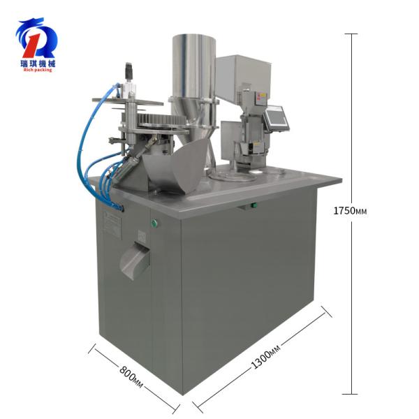 50Hz 2.12kw Semi Automatic Capsule Filling Machine With 12 Months Warranty
