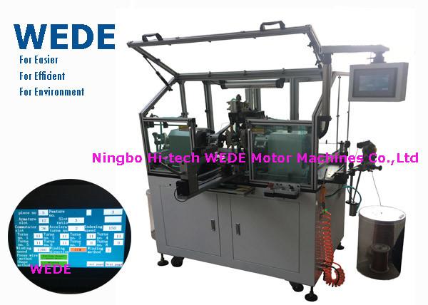 2 Flyers Slot Air Coil Winding Machine , Armature Auto Winding Machine