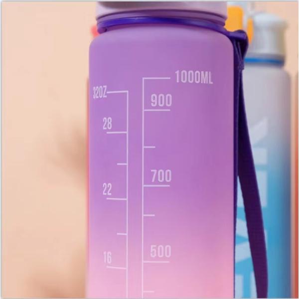 Upgrade Your Gym Gear with Our 1L Plastic Sports Water Bottle Leak Proof and Durable
