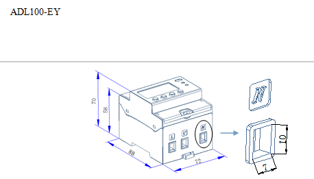 Acrel DDSY1352-NK Однофазный предоплаченный и послеоплаченный счетчик din rail с двумя тарифными счетчиками программного обеспечения предоплаченного счетчика LCD дисплей с 485