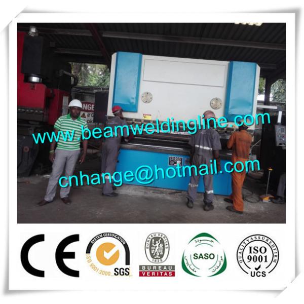 WC67Y 300t / 3200 Hydraulic Press Brake Machine , Steel Bending Machine Delem System