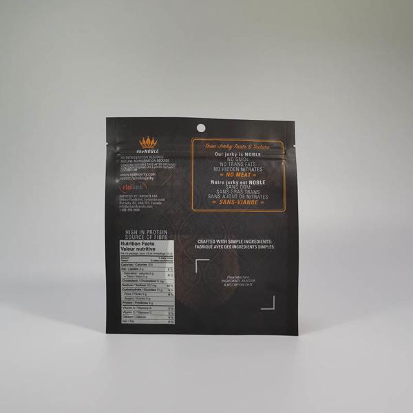 70g PET Transparent Window Food Packaging Pouches