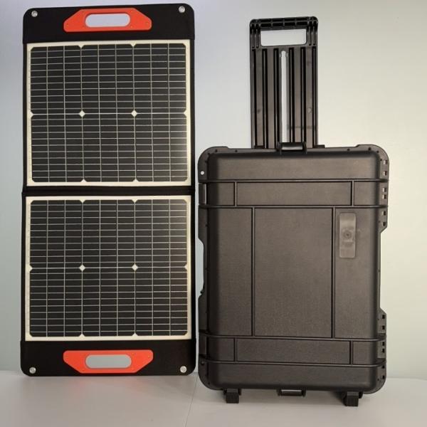 3000wh Black Portable Rechargeable Solar Wind Power Station 3kw Lithium Iron Battery
