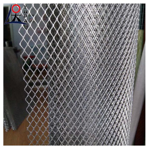 PVC Coated Expanded Metal Mesh Panels Anti-Slip Easy Install