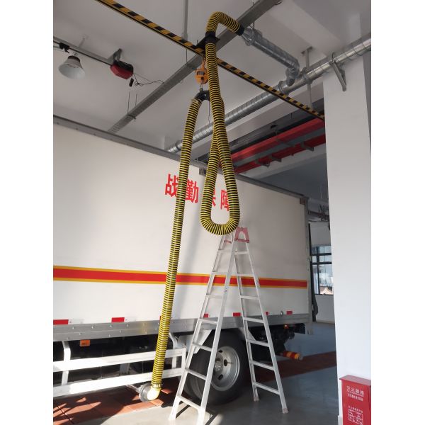 NFPA Compliant Automatic Sliding Rail Fire Truck Exhaust Removal System for Stations