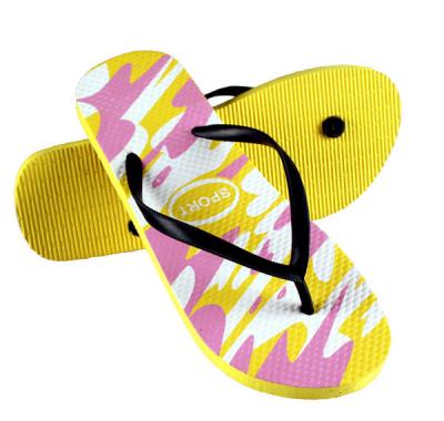 V strap full color printed  Women Flip flops  thongs slipers manufacturers