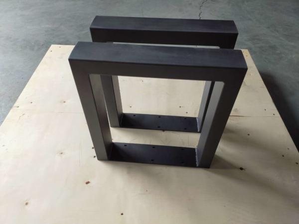 DIY Furniture 2 Piece Rustic Metal Steel Dining Table Legs 420*400mm Thickness 0.9mm