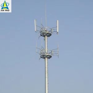 16 24 32M Monopole Communication Steel Tower Wind Resistant for 5G Urban Base Station